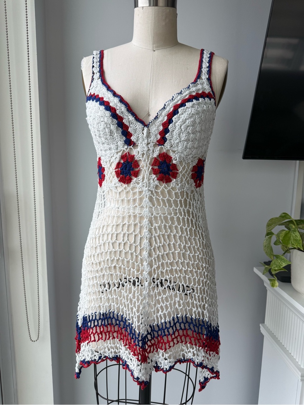 Handmade Crochet Beach Cover-Up Dress